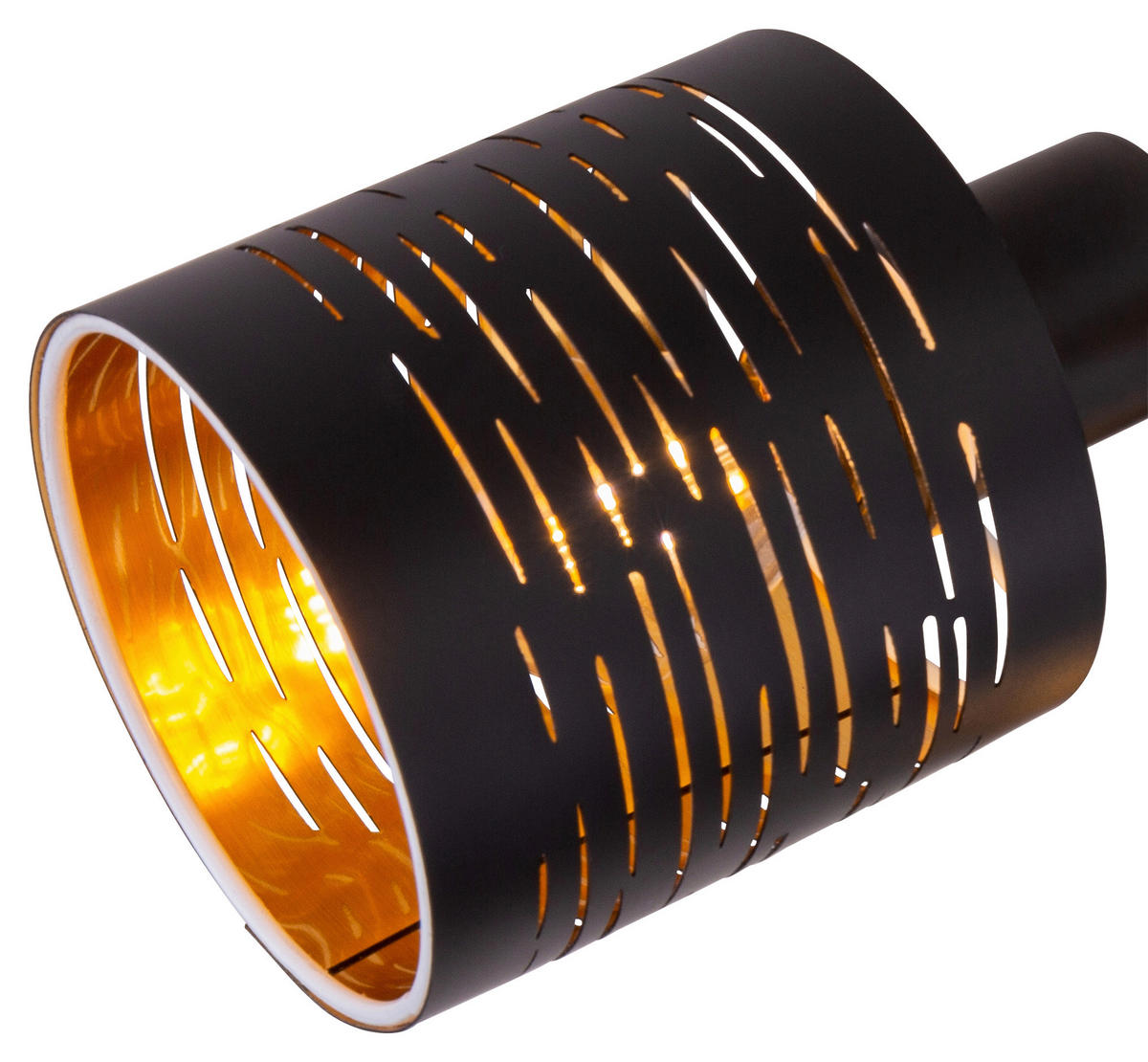 DECKENLEUCHTE Tunno 40/21 cm   - Goldfarben/Schwarz, Design, Kunststoff/Metall (40/21cm) - Globo