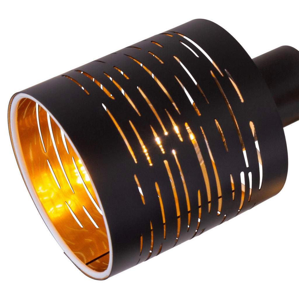 Thumbnail - Globo Deckenleuchte Tunno, Schwarz, Gold, Metall, Kunststoff, 21 cm, Lampen & Leuchten, Innenbeleuchtung, Leuchten nach ...