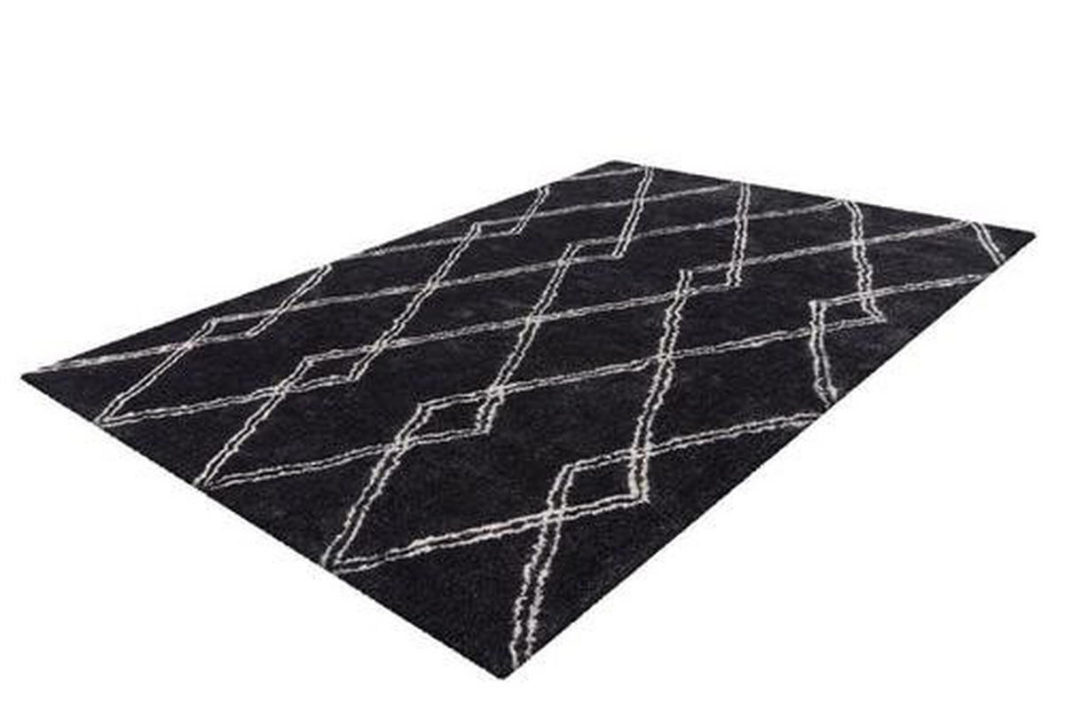 KOBEREC S VYSOKÝM VLASEM, 120/170 cm, antracitová - antracitová, Design, textil (120/170cm)