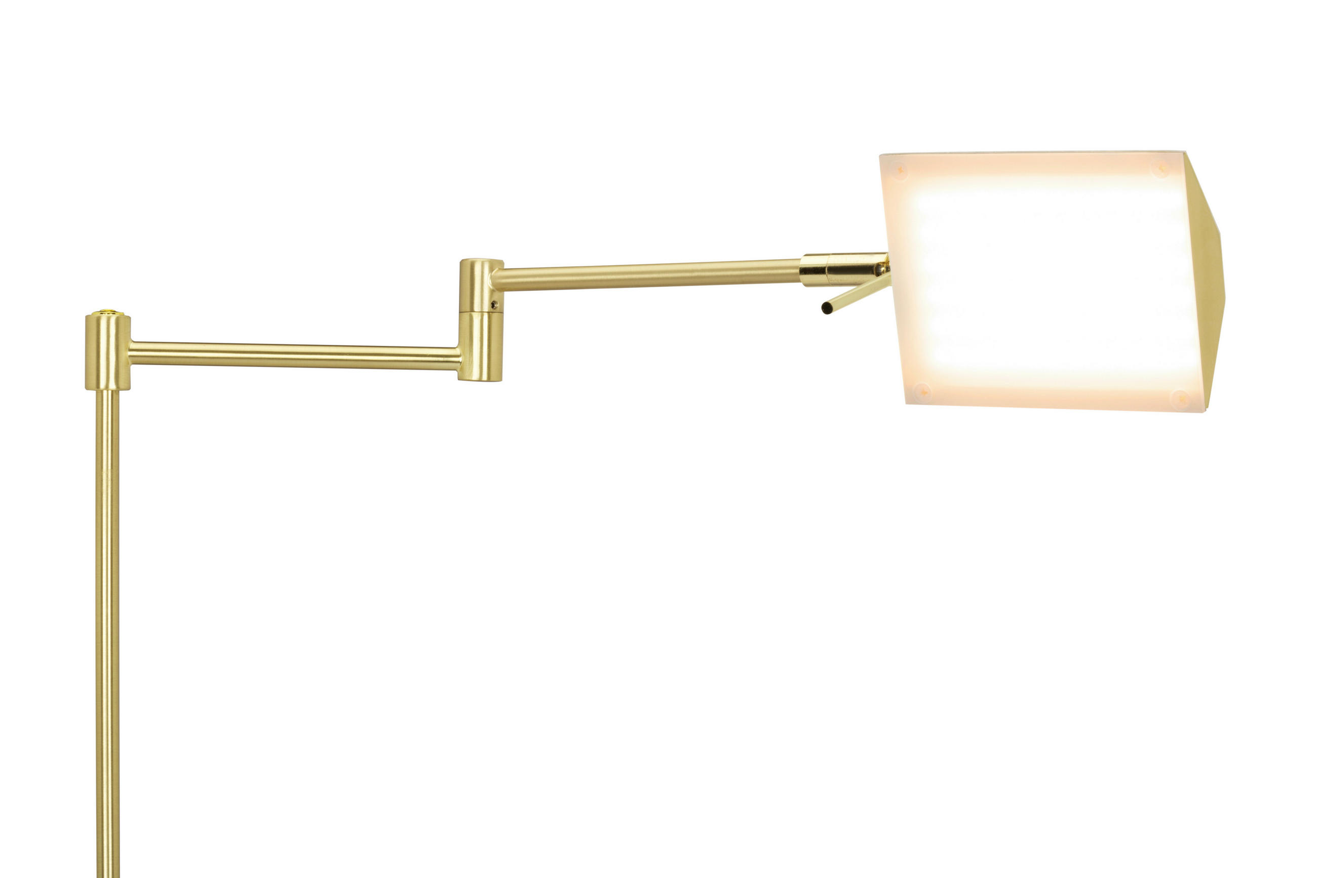 SVÍTIDLO NA ČTENÍ, 24/146 cm  - bílá/barvy zlata, Konvenční, kov/plast (24/146cm) - Novel