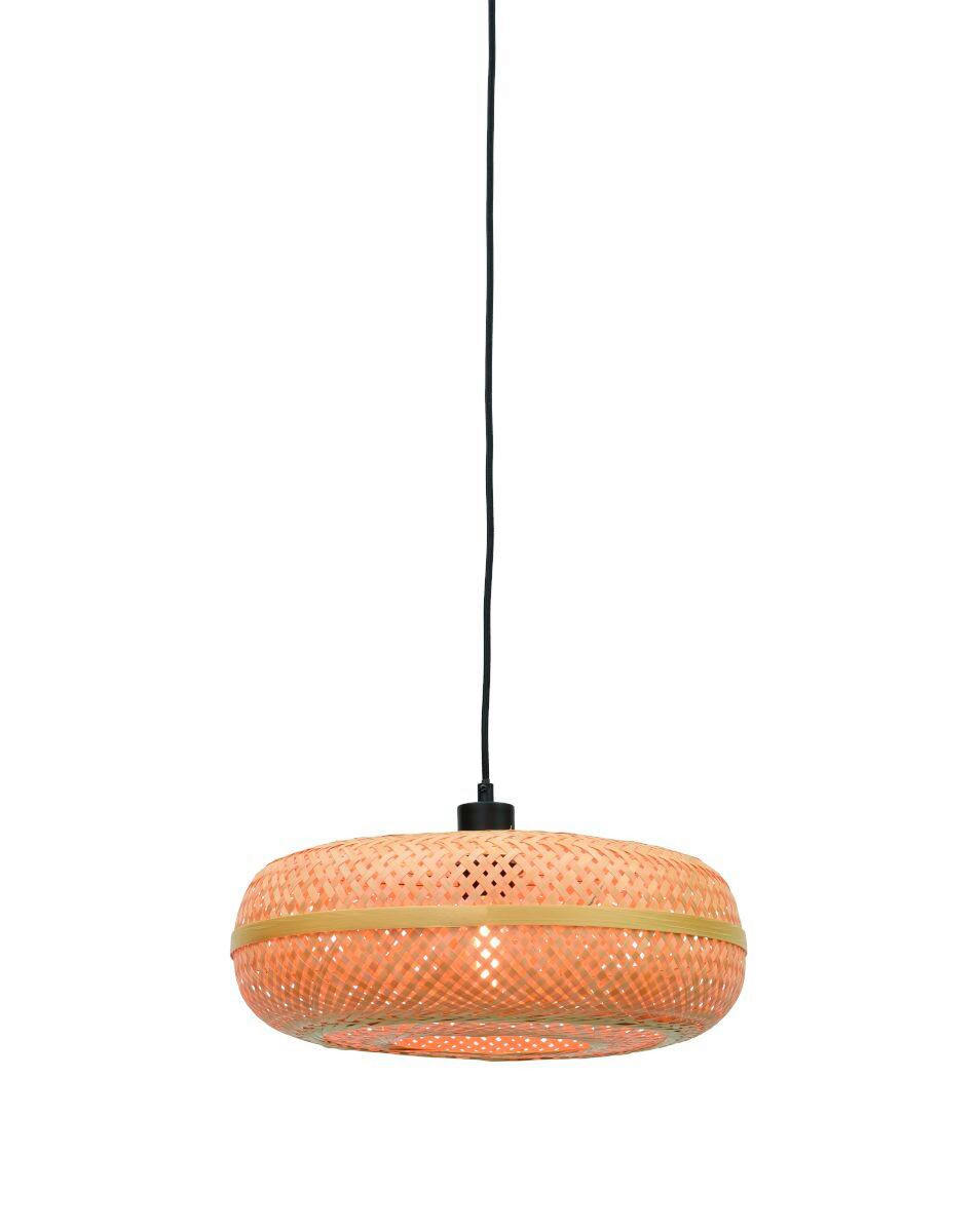 HÄNGLAMPA GOOD&MOJO 40/40/17 cm  - naturfärgad, Trend, trä (40/40/17cm) - Good & Mojo