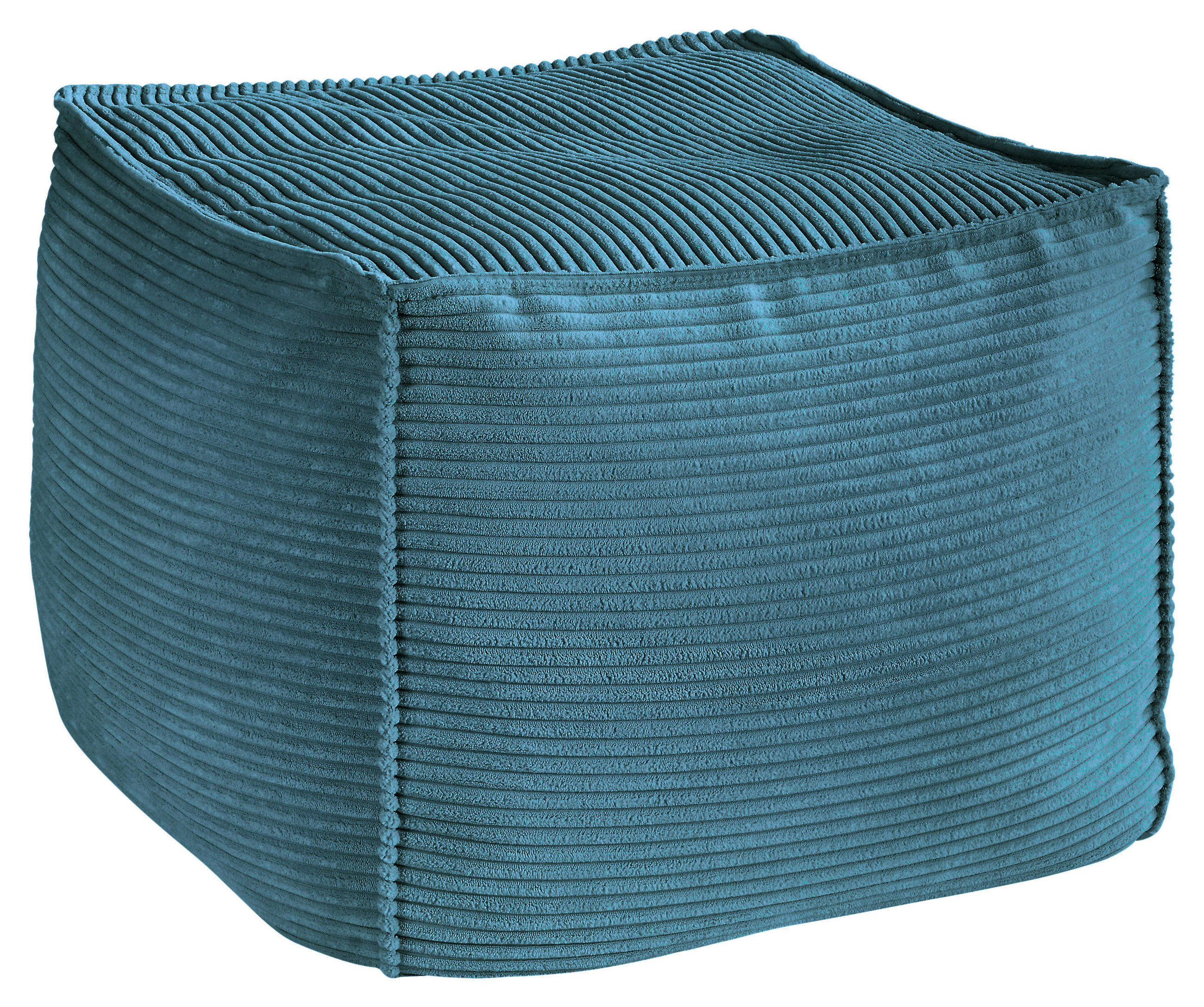 POUF Petrol Textil  - Petrol, Konventionell, Textil (66/40/66cm) - Hom`in