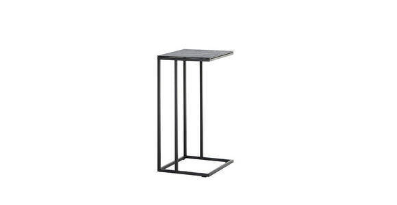 COUCHTISCH rechteckig Grau, Schwarz 40/35/70 cm  - Schwarz/Grau, Design, Glas/Metall (40/35/70cm) - Xora