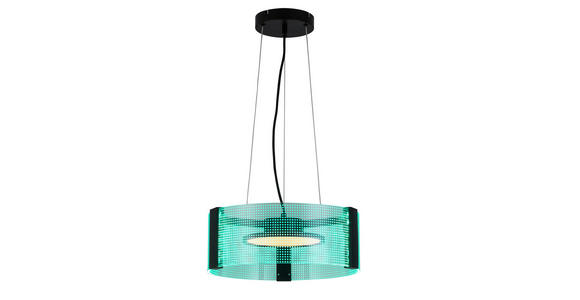LED-HÄNGELEUCHTE 40/120 cm - Transparent/Schwarz, Design, Kunststoff/Metall (40/120cm) - Novel