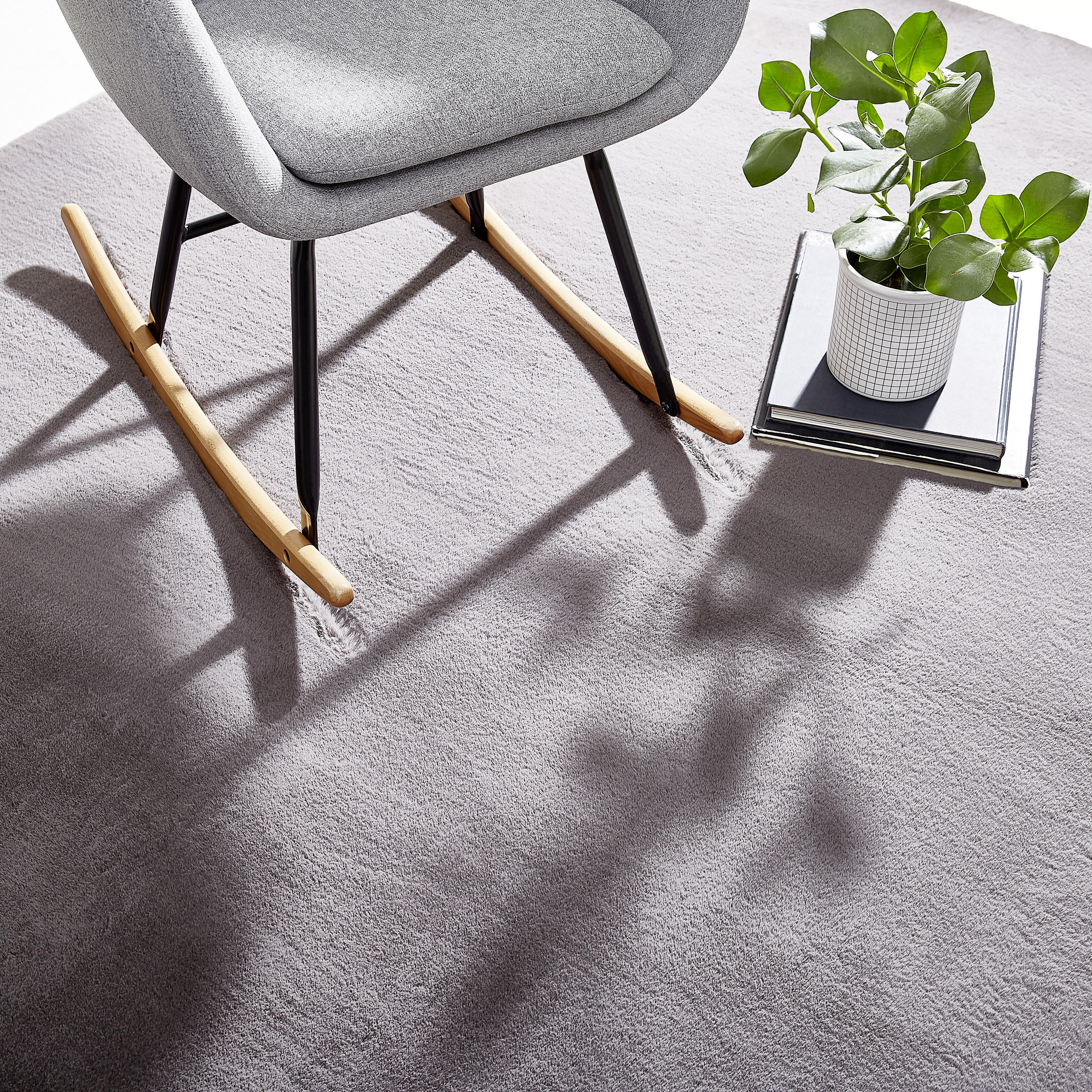 HOCHFLORTEPPICH 070/140 cm LIMA Grau  - Grau, Design, Textil (070/140cm) - Novel