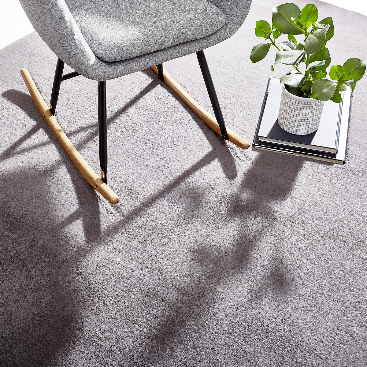 HOCHFLORTEPPICH 070/140 cm LIMA Grau  - Grau, Design, Textil (070/140cm) - Novel