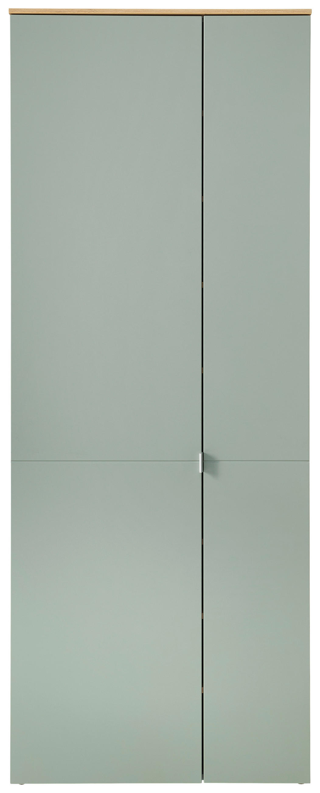 SKŘÍŇ NA ODĚV, šalvějově zelená, dub artisan, 78/202/38 cm - barvy stříbra/černá, Design, kov/kompozitní dřevo (78/202/38cm) - Xora