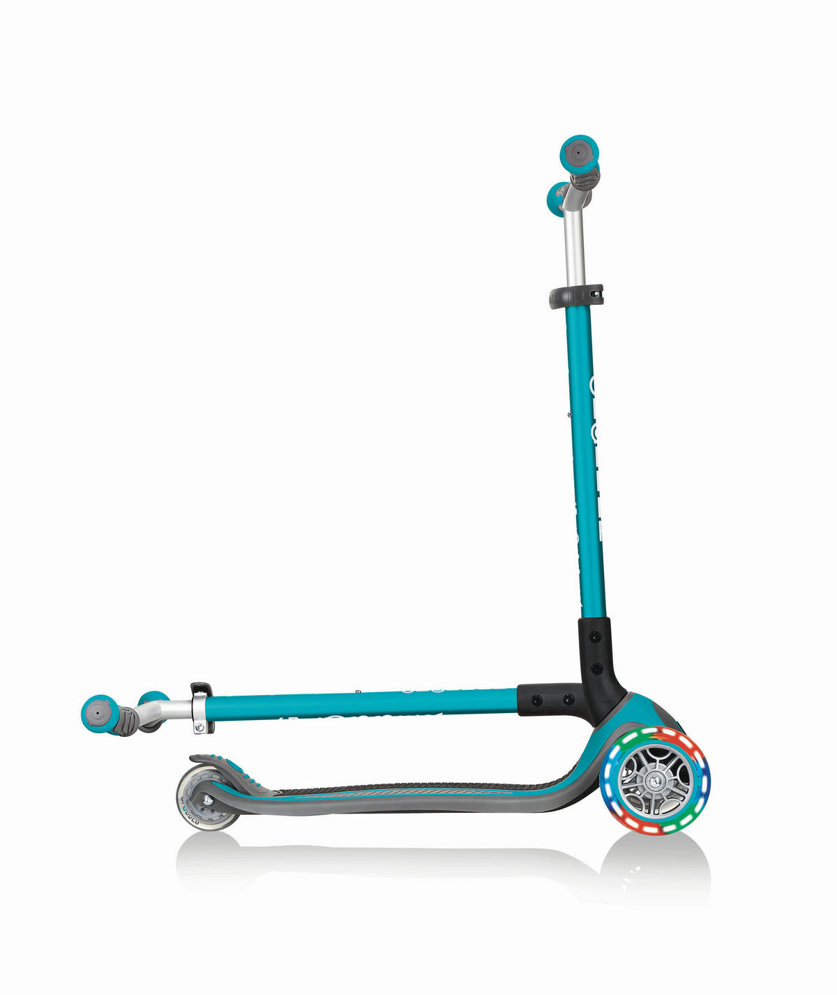 KINDERSCOOTER 662 Globber Master Lights  - Türkis/Schwarz, Basics, Kunststoff (61/94/37cm) - GLOBBER