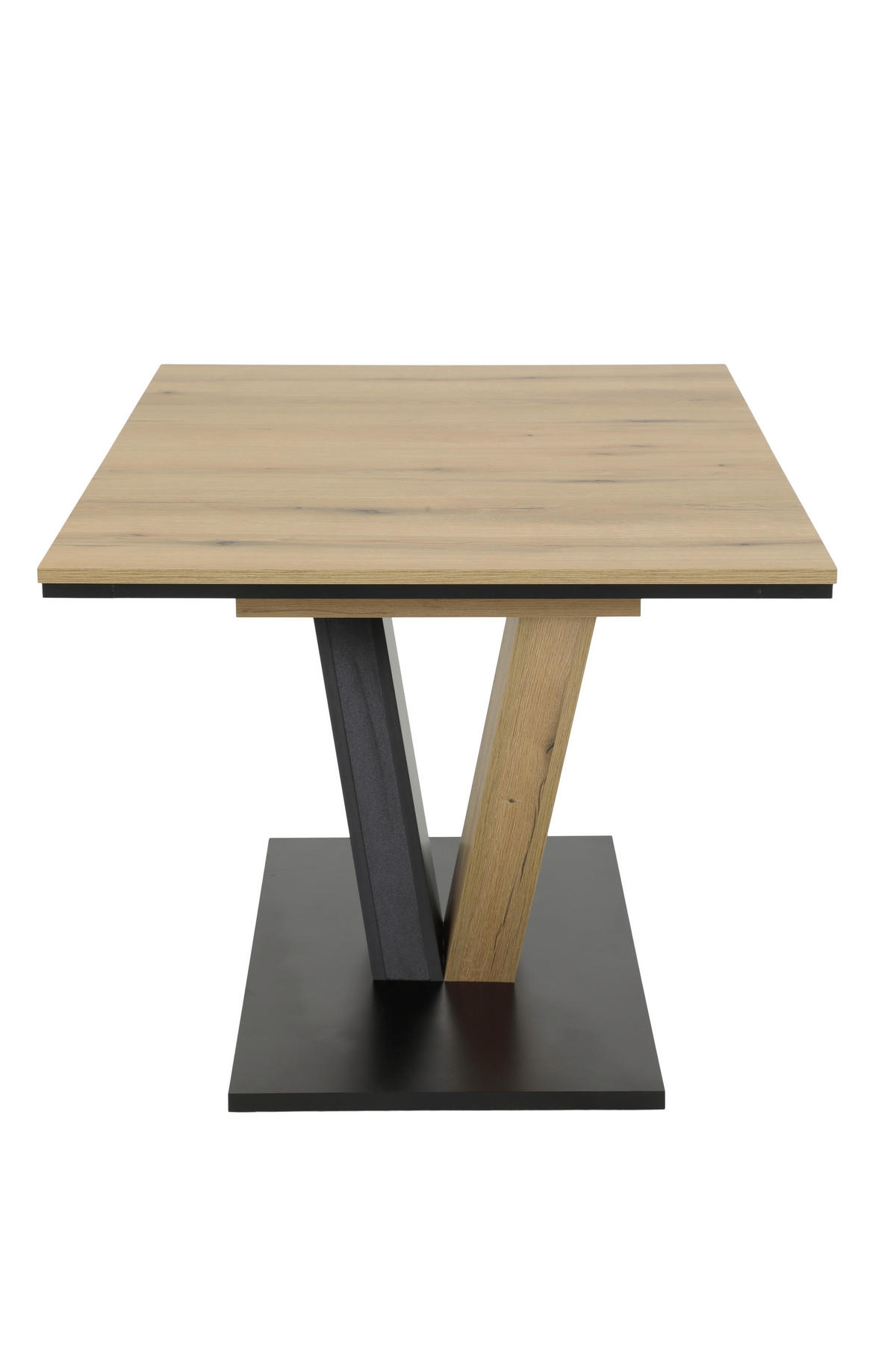 TISCHGRUPPE in Metall, Textil, Holzwerkstoff Eichefarben, Beige  - Eichefarben/Beige, MODERN, Holzwerkstoff/Textil (140 - 180/76/90cm) - MID.YOU