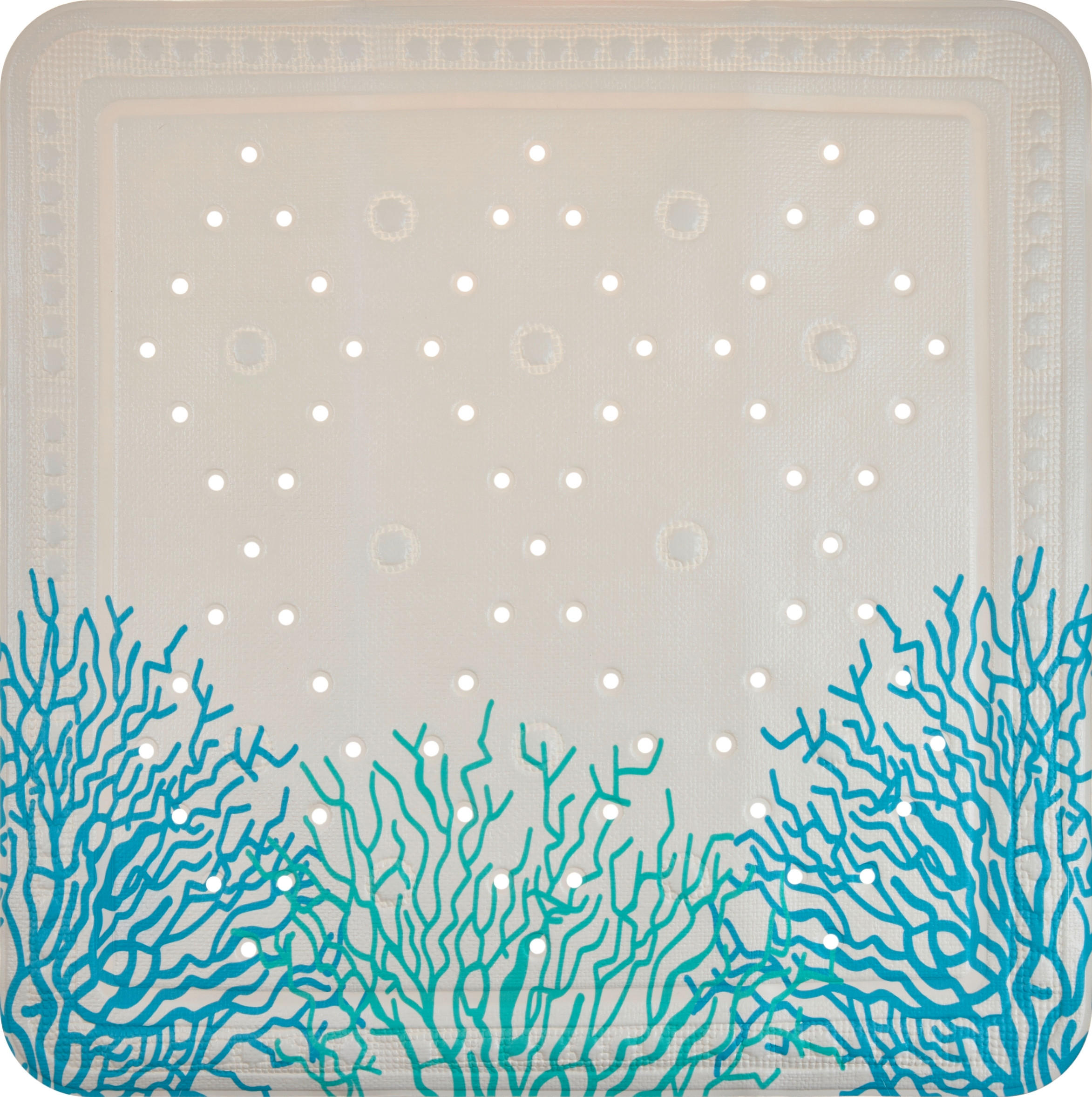 DUSCHEINLAGE - Blau, Basics, Kunststoff (55/55cm) - Grund