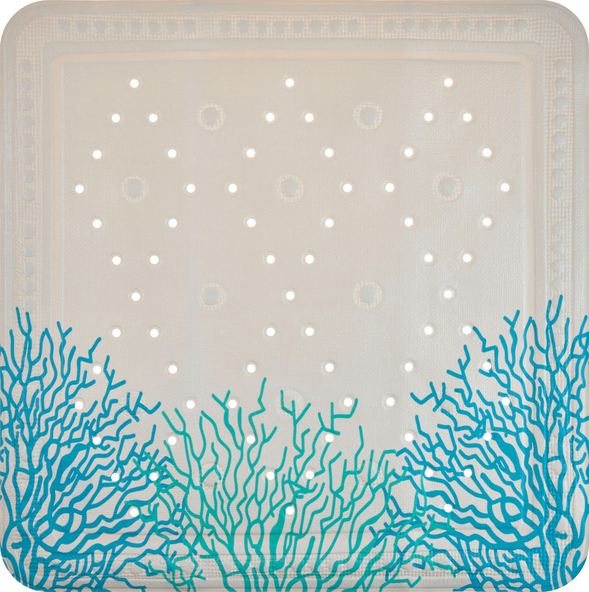 DUSCHEINLAGE Kunststoff  - Blau, Basics, Kunststoff (55/55cm) - Grund