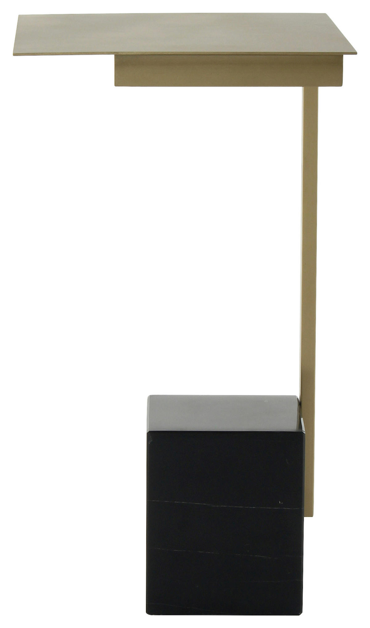 ODKLÁDACÍ STOLEK,  - Design, kámen/sklo (30/30/56cm) - MID.YOU