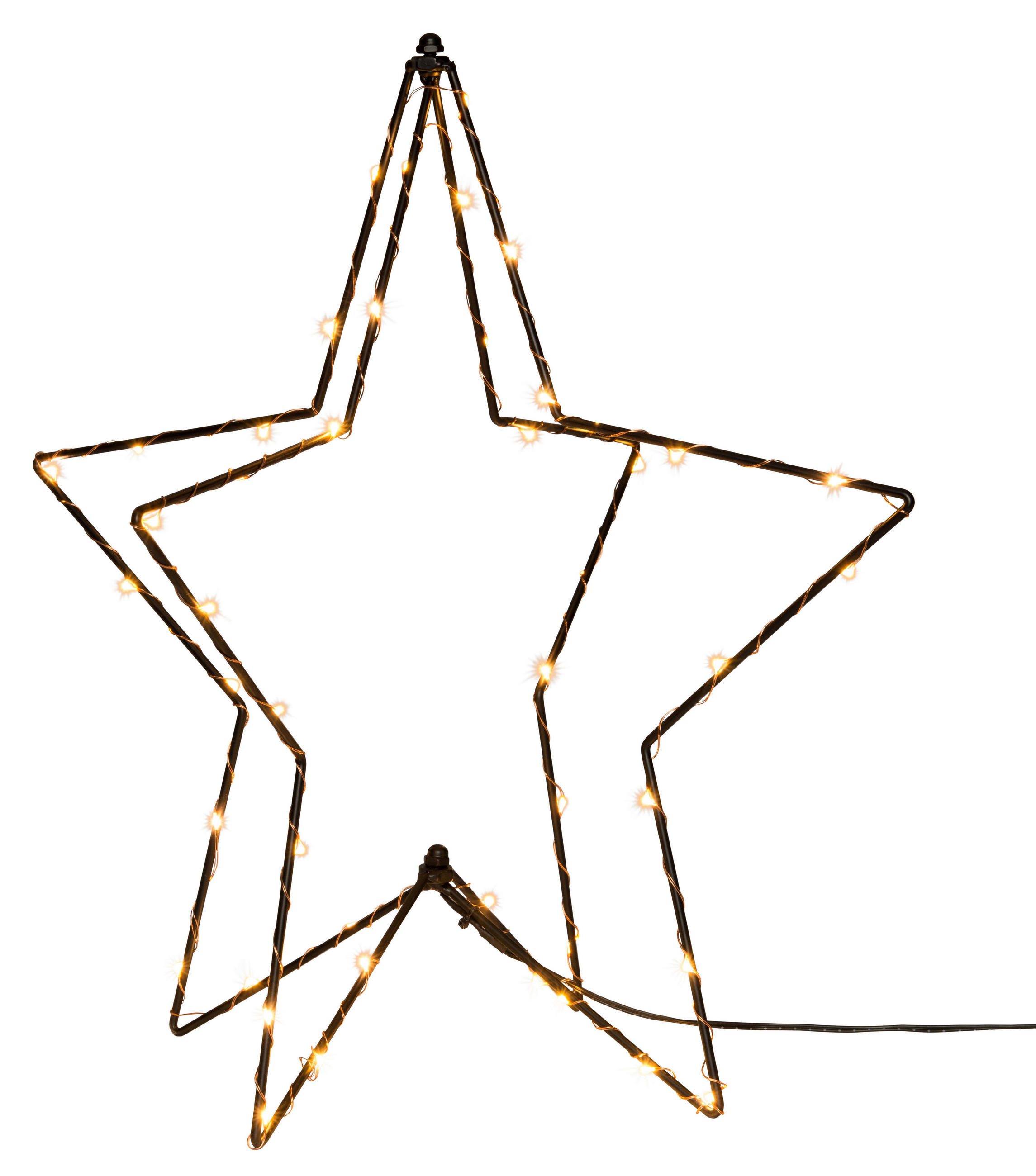 LED-DEKOLEUCHTE   - Schwarz, Design, Metall (42cm) - X-Mas