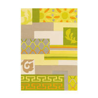 FLACHWEBETEPPICH  Wohnzimmer 170/240 cm Grün, Naturfarben rechteckig  - Naturfarben/Grün, Basics, Textil (170/240cm) - Kayoom