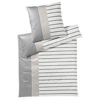 POSTELJNINA STAIRS 140/200 cm mako saten bela, bež  - bela/bež, Konvencionalno, tekstil/naravni materiali (140/200cm) - Elegante