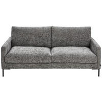 3-SITZER-SOFA Webstoff Grau  - Schwarz/Grau, KONVENTIONELL, Textil/Metall (196/78/90cm) - Hom`in