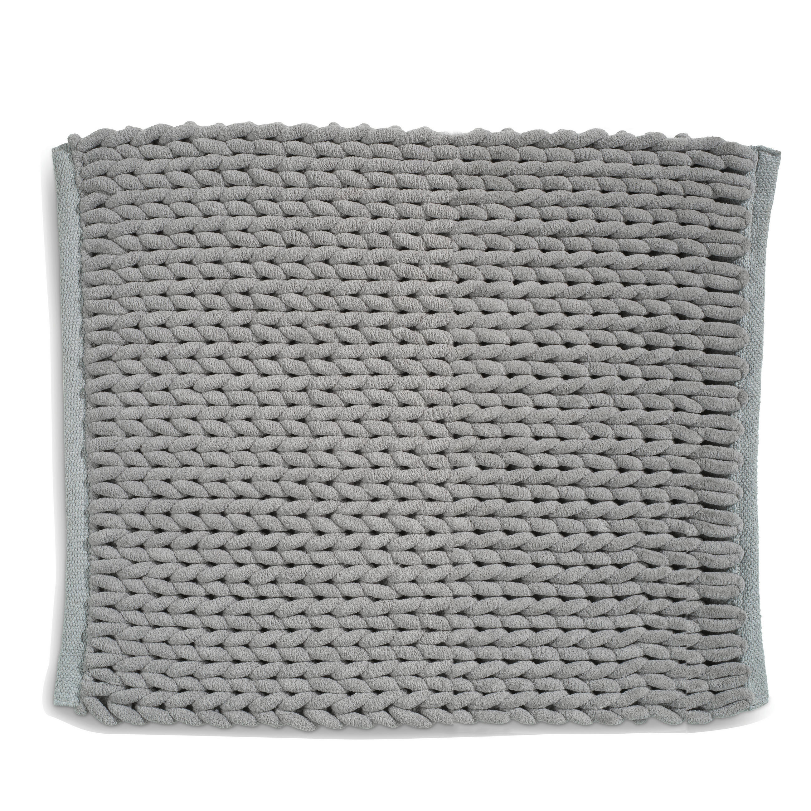 BADEMATTE Hellgrau 65/55 cm  - Hellgrau, KONVENTIONELL, Textil (65/55cm) - Kela