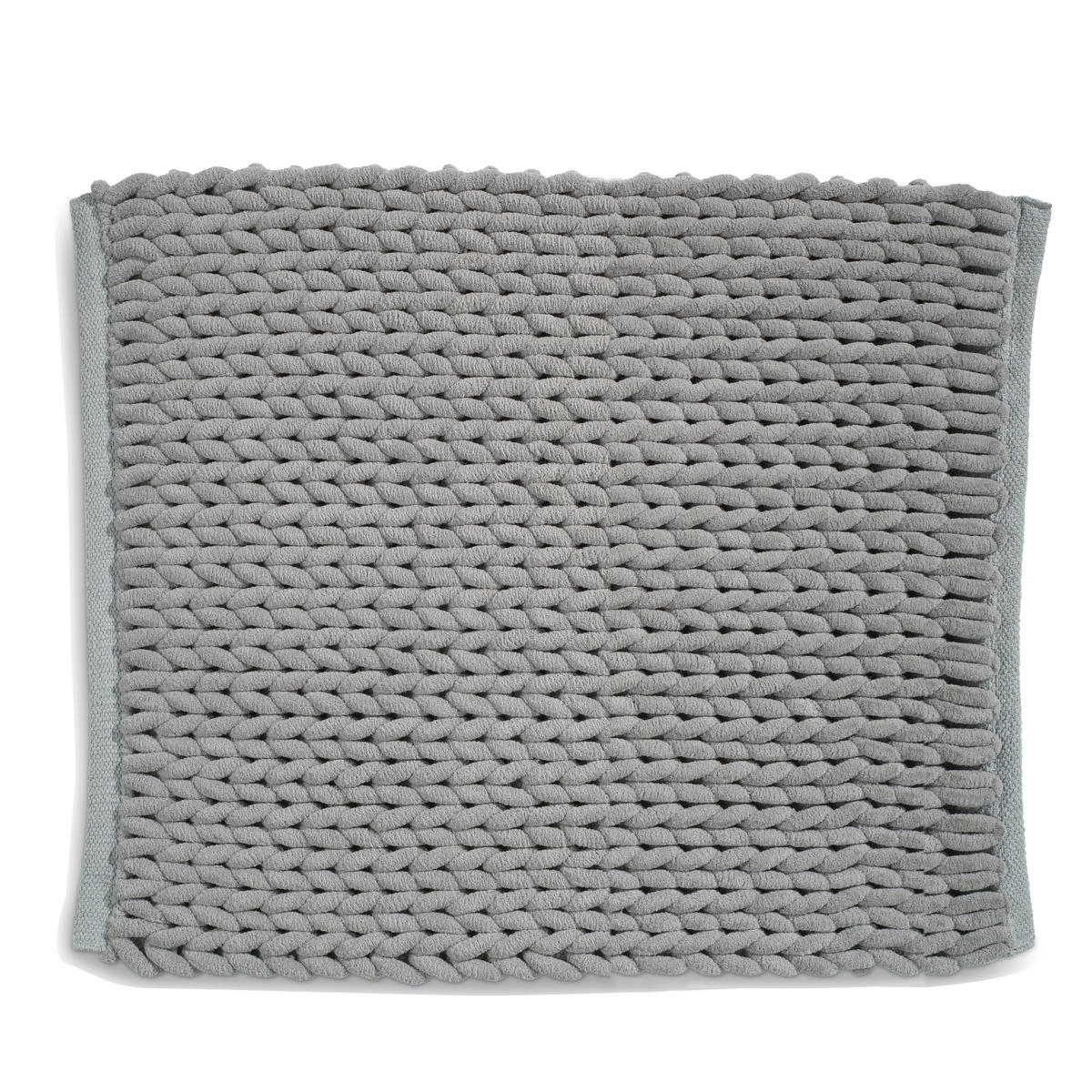 BADEMATTE Hellgrau 65/55 cm  - Hellgrau, KONVENTIONELL, Textil (65/55cm) - Kela