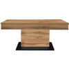COUCHTISCH in Metall, Holzwerkstoff  - Eiche Wotan/Schwarz, Design, Holzwerkstoff/Metall (110/58-77/60cm) - MID.YOU
