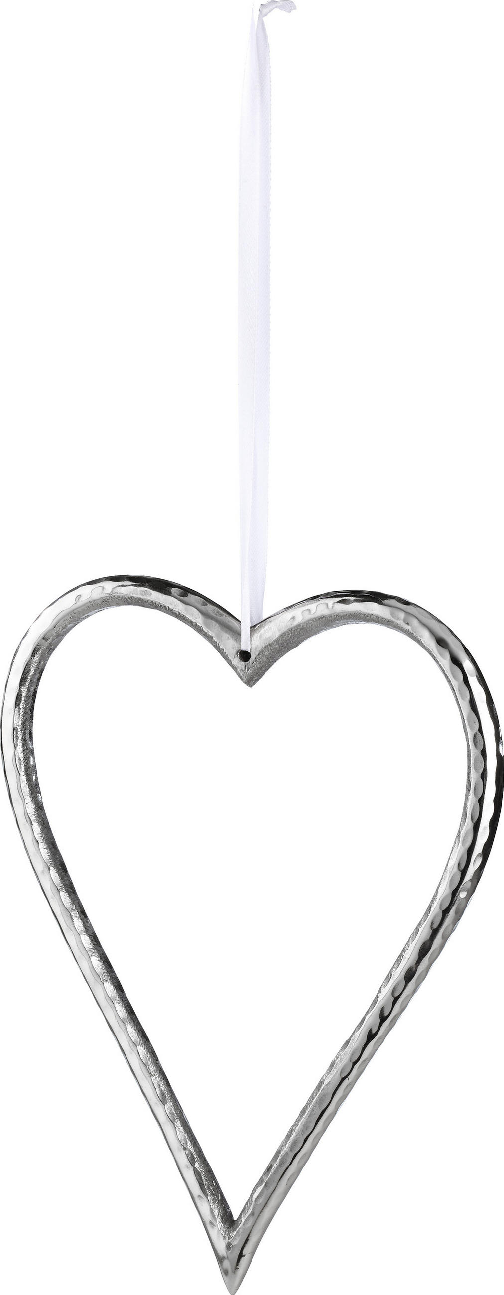 FÜGGŐDÍSZ - ezüst, Basics, fém (22cm) - Ambia Home