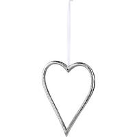 FÜGGŐDÍSZ - ezüst, Basics, fém (22cm) - Ambia Home