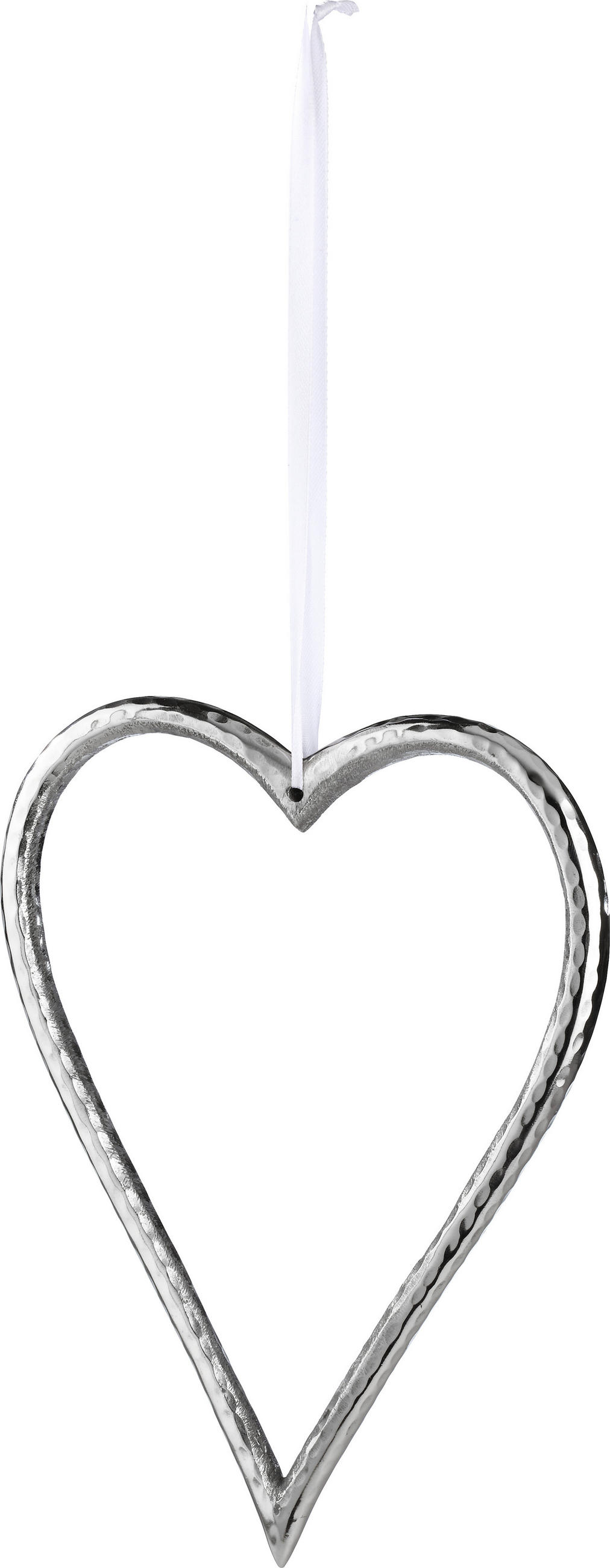 FÜGGŐDÍSZ - ezüst, Basics, fém (22cm) - Ambia Home
