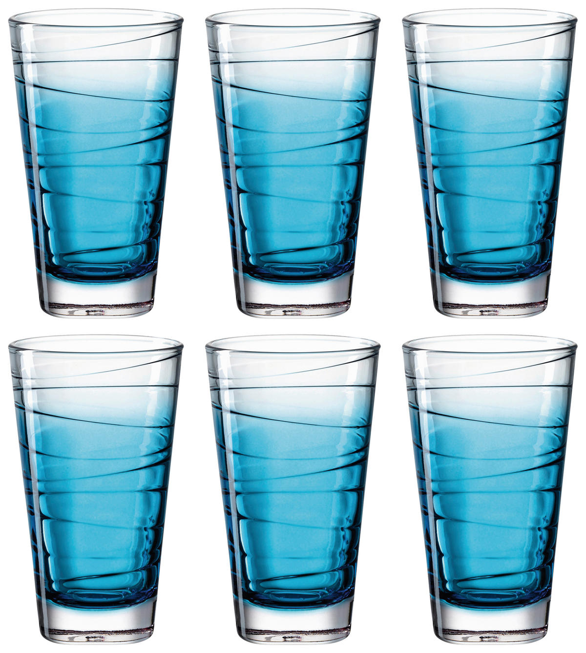 SKLENIČKA NA LONGDRINK - modrá, Konvenční, sklo (280ml) - Leonardo