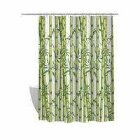 DUSCHVORHANG BAMBOU 180/200 cm  - Multicolor, Basics, Textil (180/200cm) - MSV