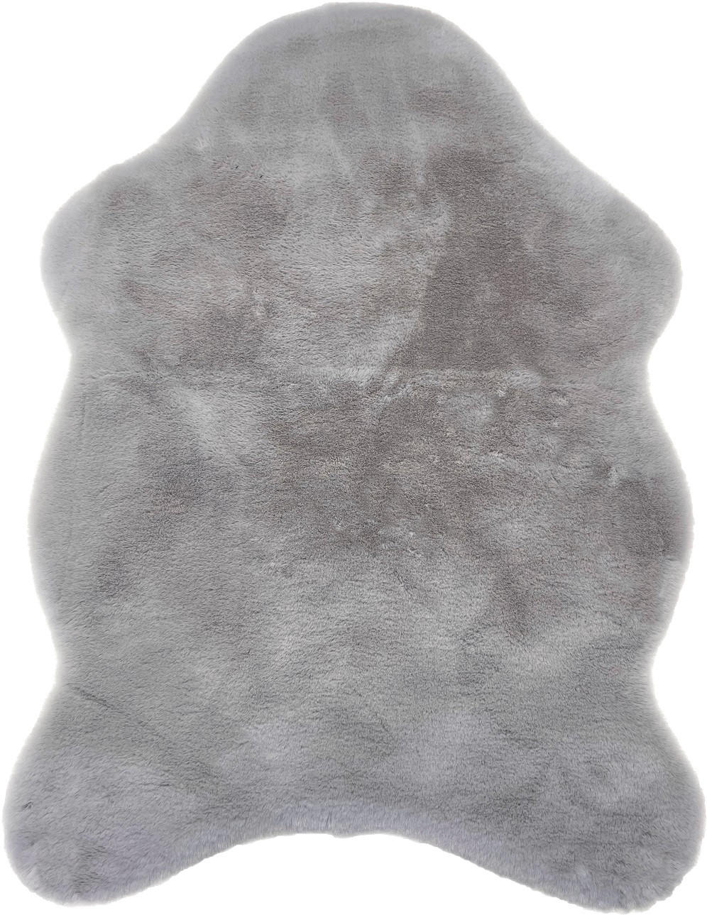 KUNSTFELL 60/90 cm Silberfarben  - Silberfarben, KONVENTIONELL, Textil (60/90cm) - Novel