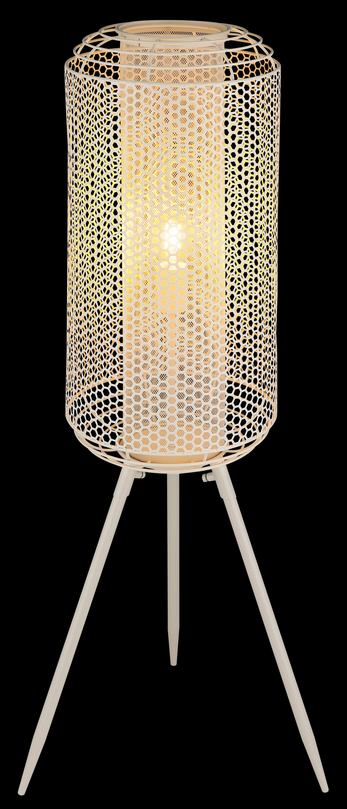 STEHLEUCHTE 30/110 cm    - Creme, Design, Metall (30/110cm) - Globo