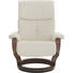 RELAXSESSEL in Leder Weiß - Creme/Braun, Design, Leder/Holz (79/83/106cm) - Himolla RELAXSESSEL in Leder Weiß - Creme/Braun, Design, Leder/Holz (79/83/106cm) - Himolla