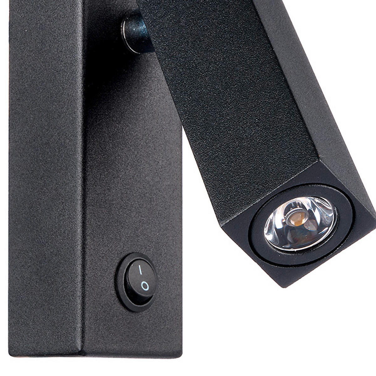 NÁSTENNÉ LED SVIETIDLO, 11/8/4 cm - čierna, Design, kov (11/8/4cm)