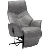RELAXSESSEL Lederlook Kopfteilverstellung, Fußteilverstellung    - Anthrazit/Grau, Design, Textil/Metall (74/113/84cm) - Himolla