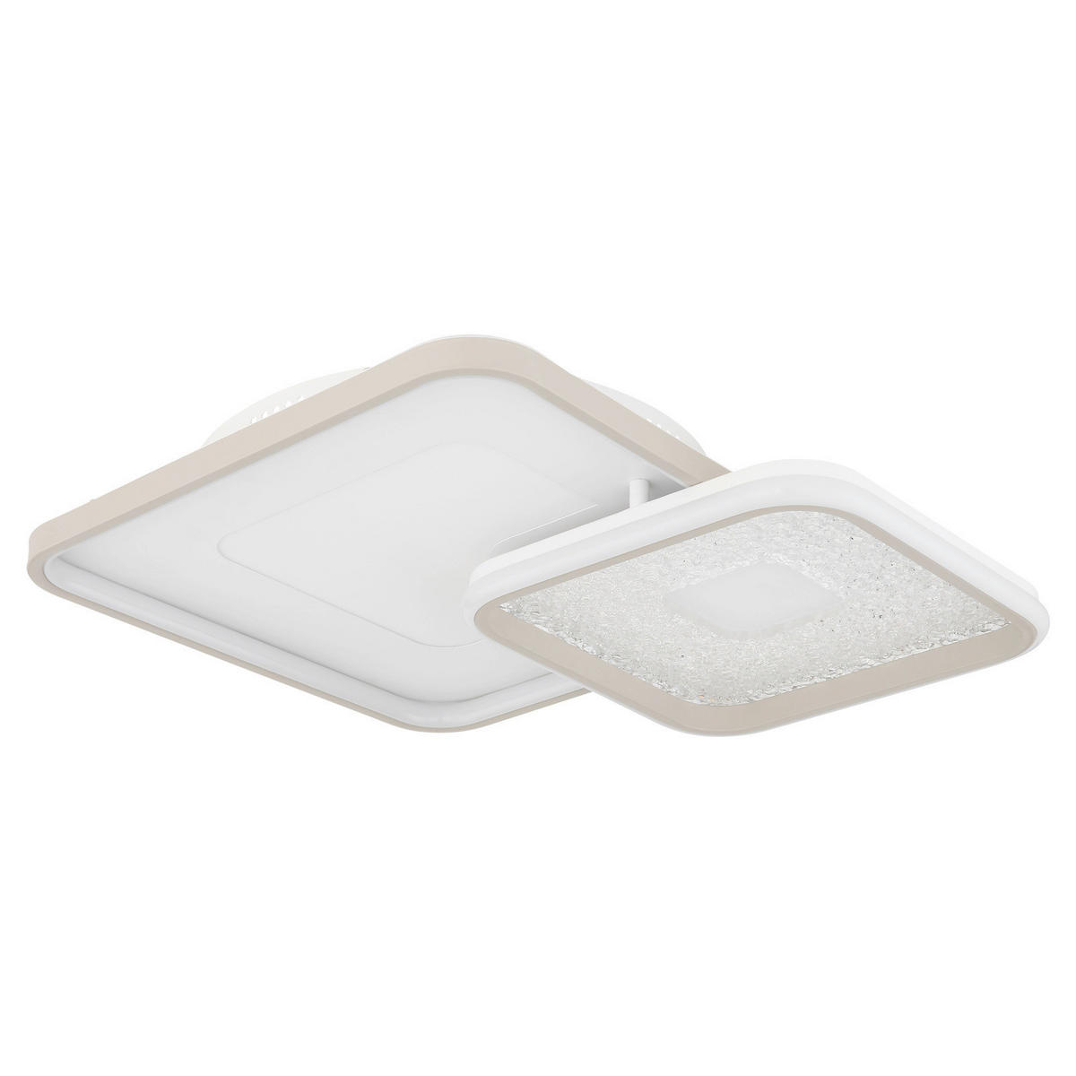 Plafonieră Cu Led    50/50/9 cm  - alb/nisipiu, Basics, plastic/metal (50/50/9cm)