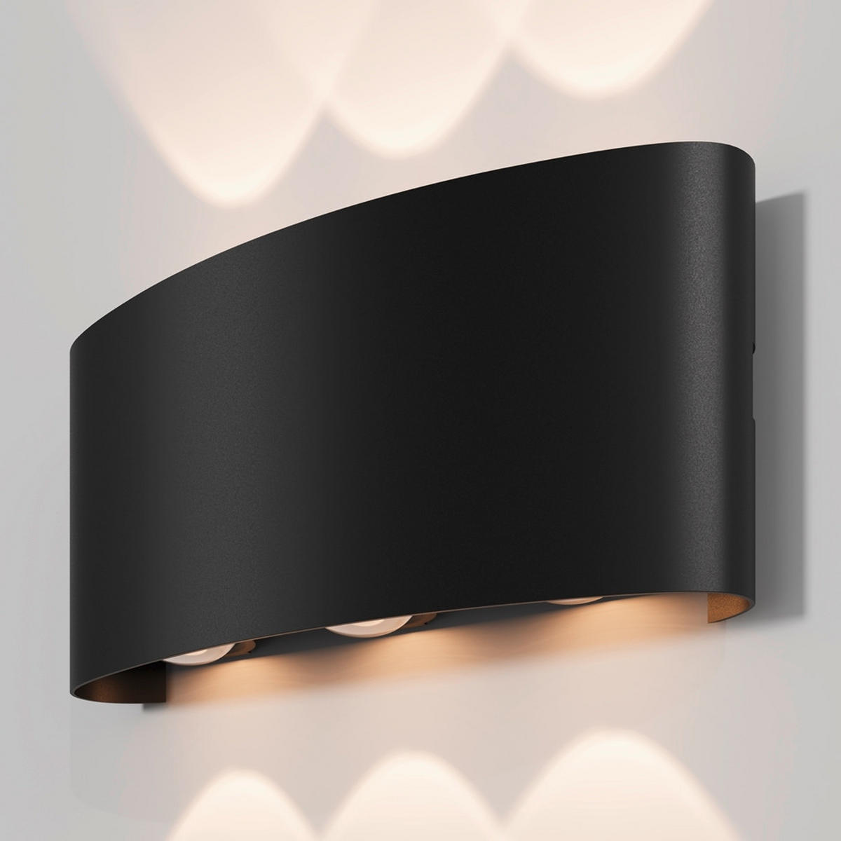 AUßENLEUCHTE - Schwarz, MODERN, Metall (16,5/4,2/8cm) - MAYTONI