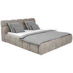 POLSTERBETT Hellbraun 180/200 cm  - Hellbraun/Schwarz, Design, Kunststoff/Textil (180/200cm) - Esposa