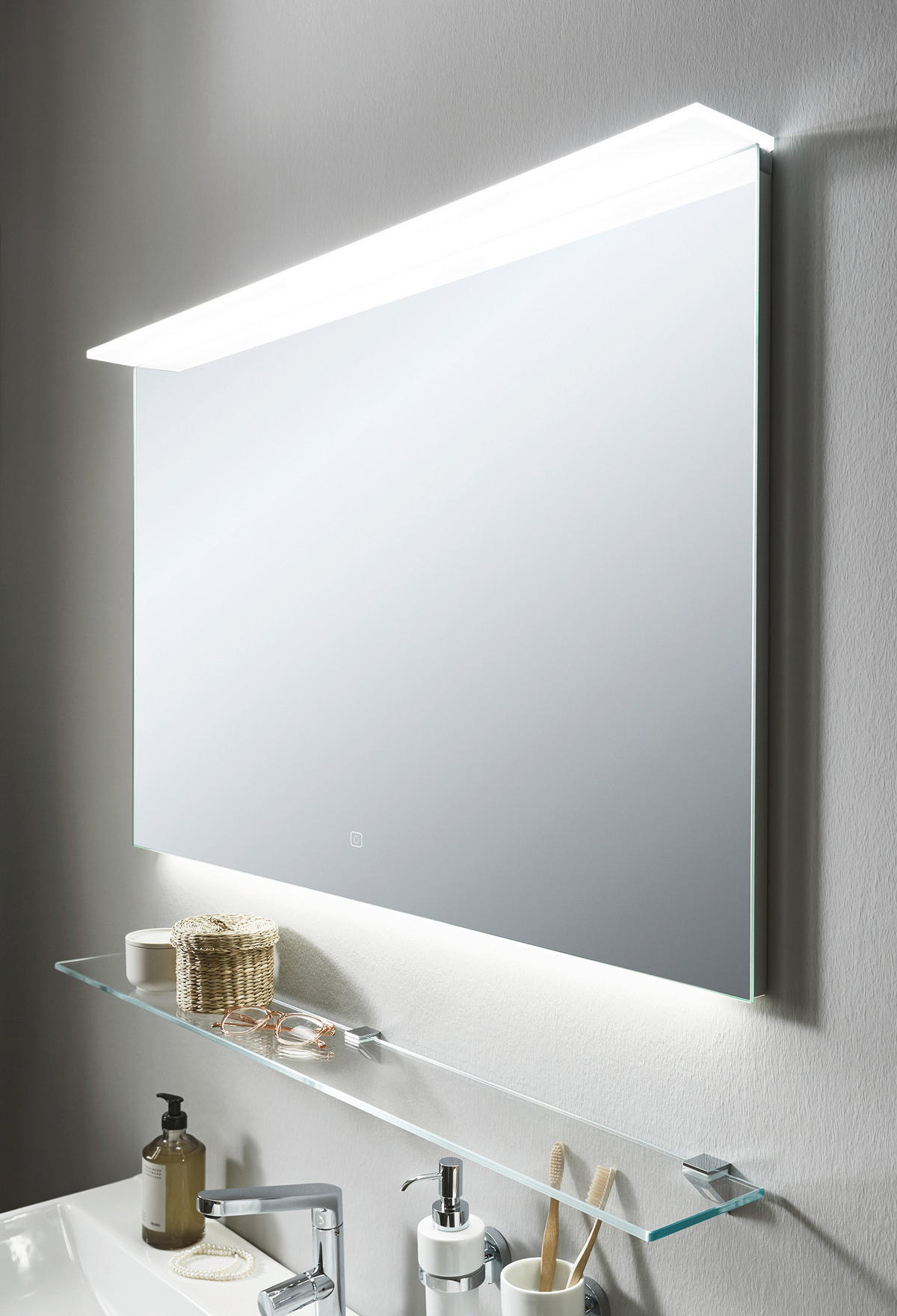 BADEZIMMERSPIEGEL 83/65,2/12,1 cm  - Klar, Basics, Glas (83/65,2/12,1cm) - Novel