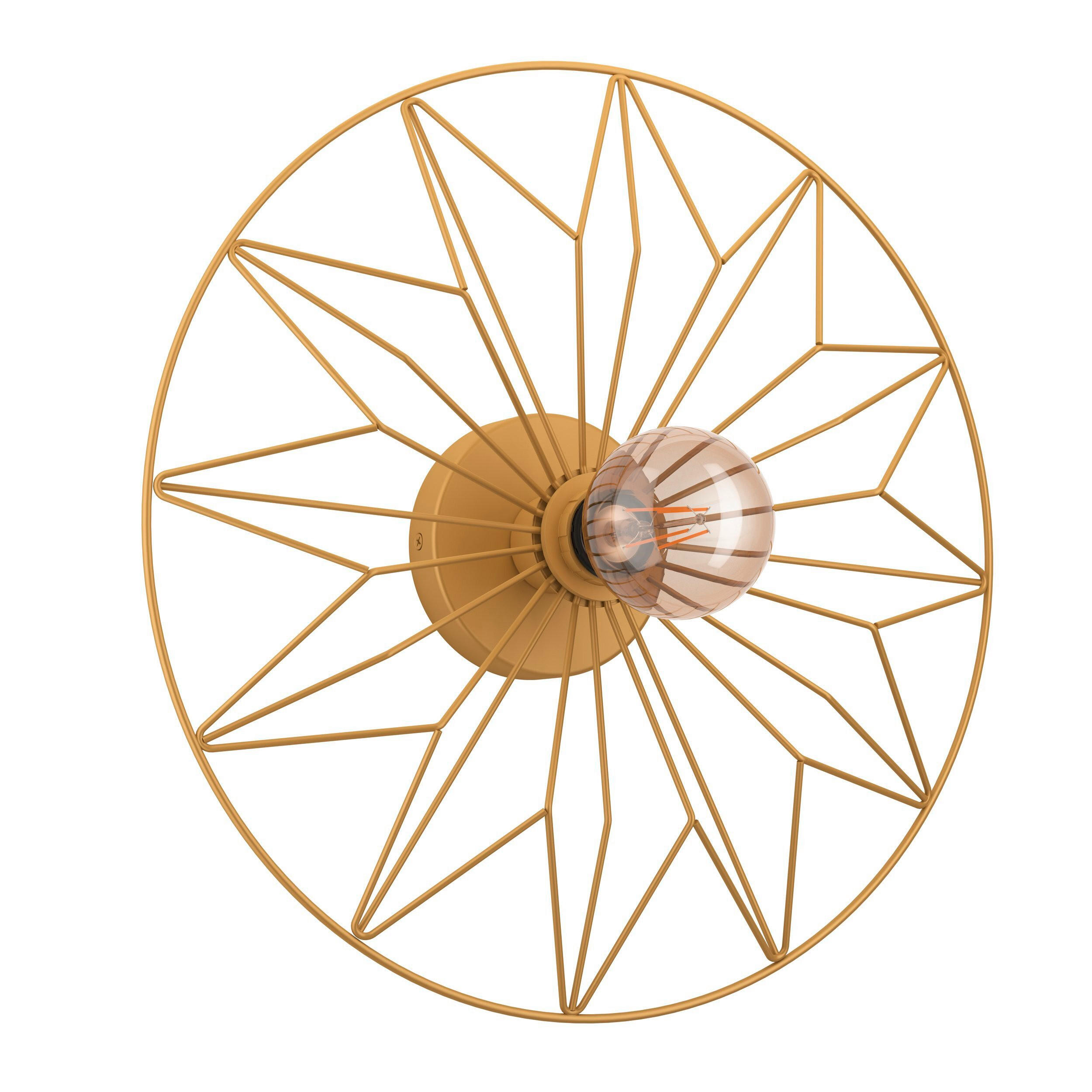 PLAFONIERĂ - auriu, Basics, metal (42.5/10.5cm)