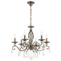 LUSTR, 63/56/63 cm - barvy mosazi, Trend, kov/sklo (63/56/63cm)