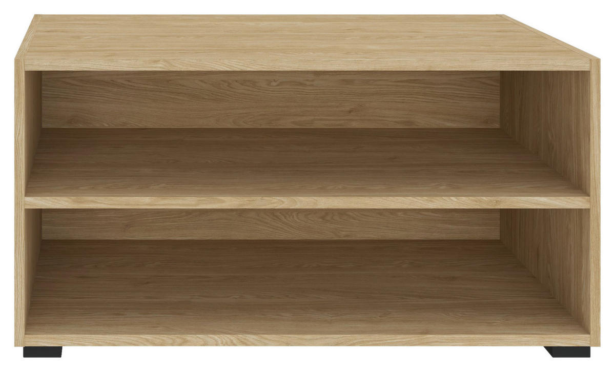 ETAJERĂ  91/45/40 cm culoare lemn stejar  - culoare lemn stejar/negru, Konventionell, plastic/material pe bază de lemn (91/45/40cm) - Hom`in