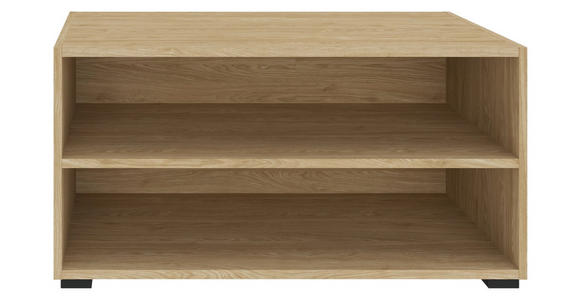 REGAL Eichefarben - Eichefarben/Schwarz, KONVENTIONELL, Holzwerkstoff/Kunststoff (91/45/40cm) - Hom`in