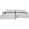ECKSOFA Struktur Naturfarben  - Schwarz/Naturfarben, Design, Kunststoff/Textil (187/267cm) - Stylife