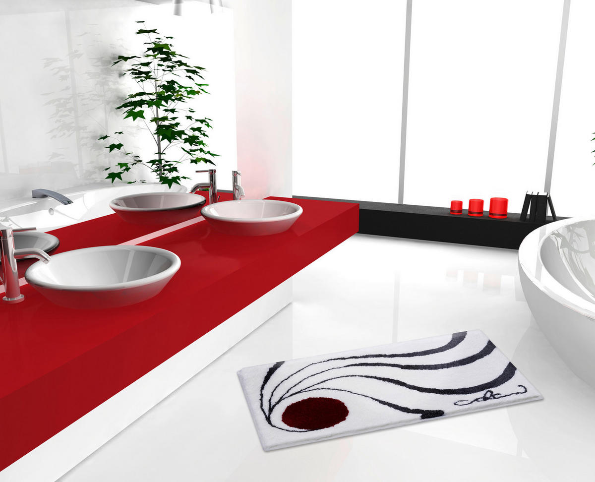 KOBEREC DO KOUPELNY, 70/120 cm - bílá, Basics, textil/plast (70/120cm) - Grund