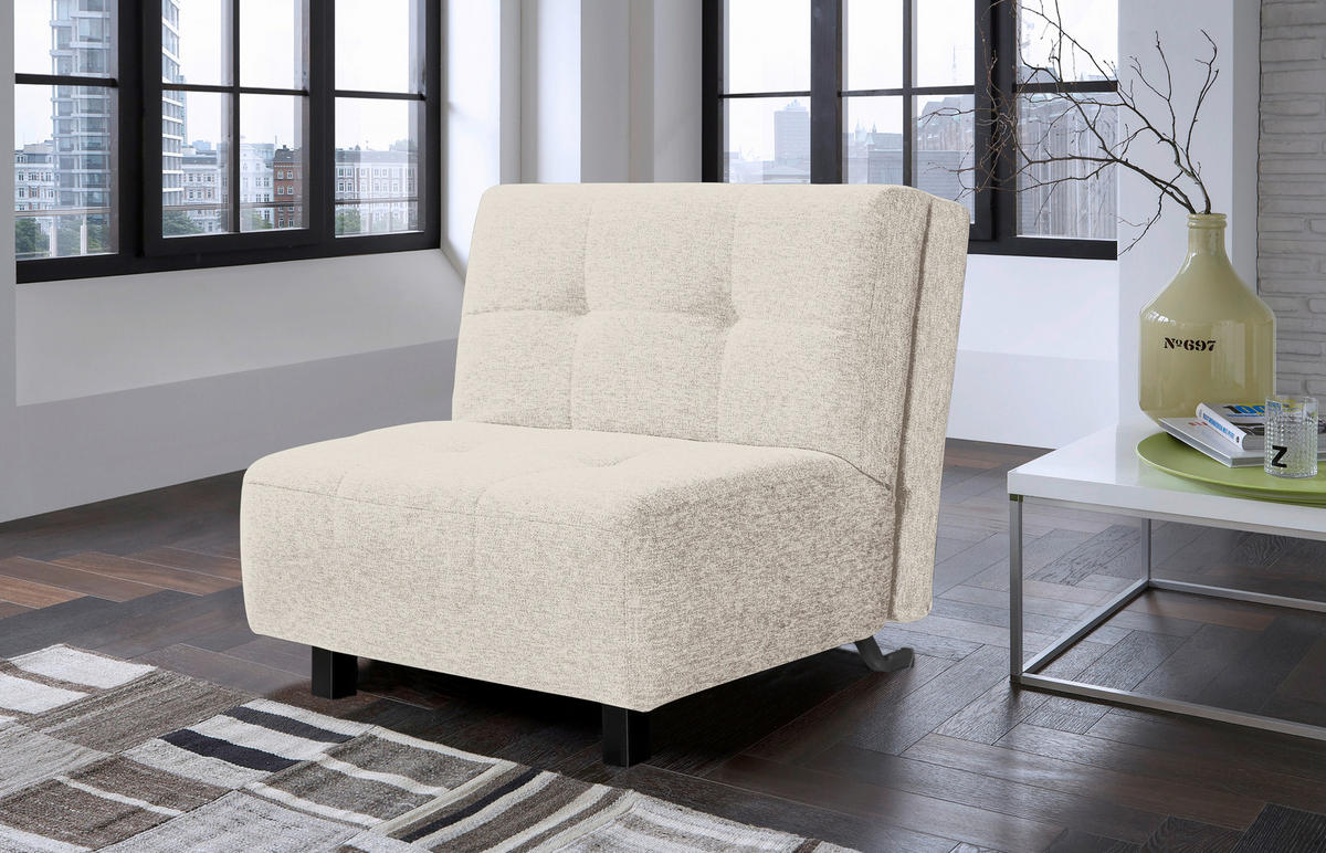 SCHLAFSESSEL Flachgewebe Naturfarben  - Naturfarben, Design, Holz/Textil (85/92/102cm) - Novel