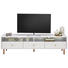 TV-ELEMENT 182,5/50,5/42 cm - Messingfarben/Weiß, Design, Holzwerkstoff/Metall (182,5/50,5/42cm) - Novel TV-ELEMENT 182,5/50,5/42 cm - Messingfarben/Weiß, Design, Holzwerkstoff/Metall (182,5/50,5/42cm) - Novel