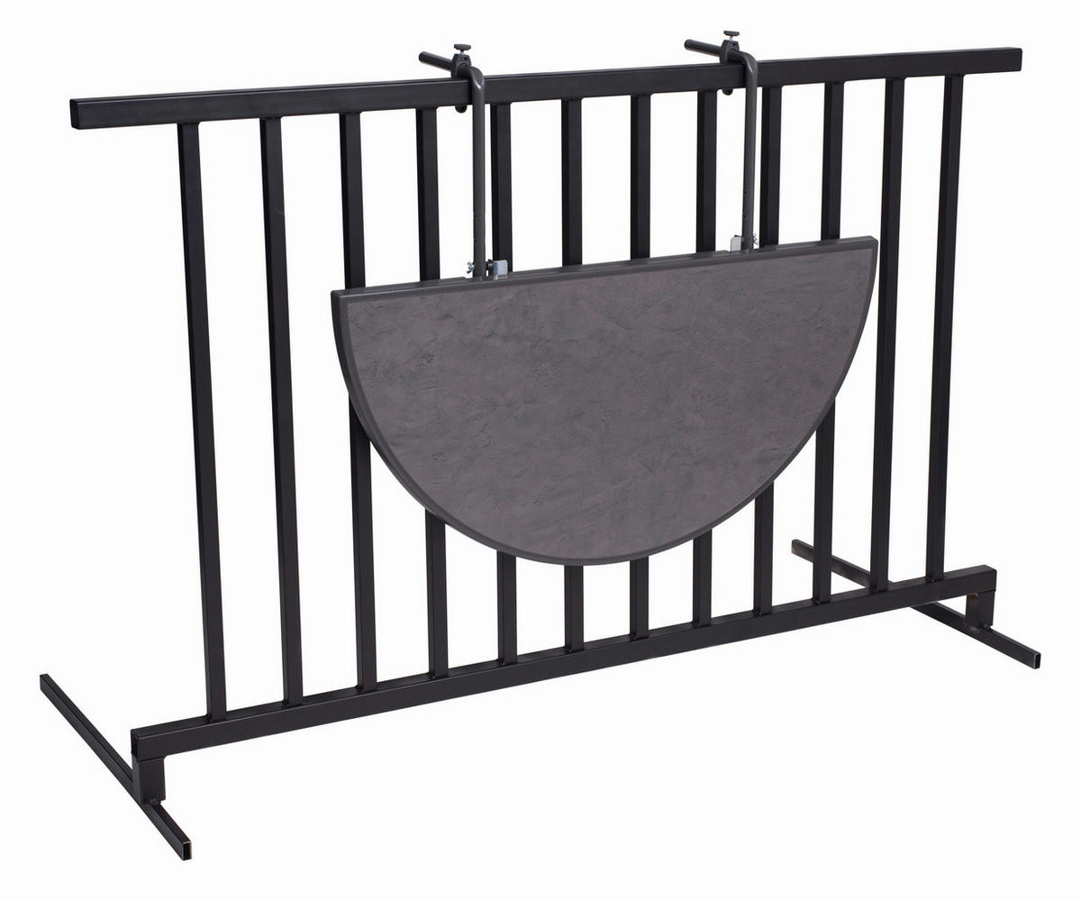 BALKONHÄNGETISCH Metall Anthrazit  - Anthrazit, Basics, Metall (100/50/8cm)