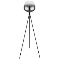 STEHLEUCHTE - Schwarz, Design, Glas/Metall (65/65/145cm) - Globo