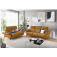 2-SITZER-SOFA Currygelb Echtleder  - Currygelb/Schwarz, KONVENTIONELL, Leder/Metall (178/103/95cm) - Dieter Knoll