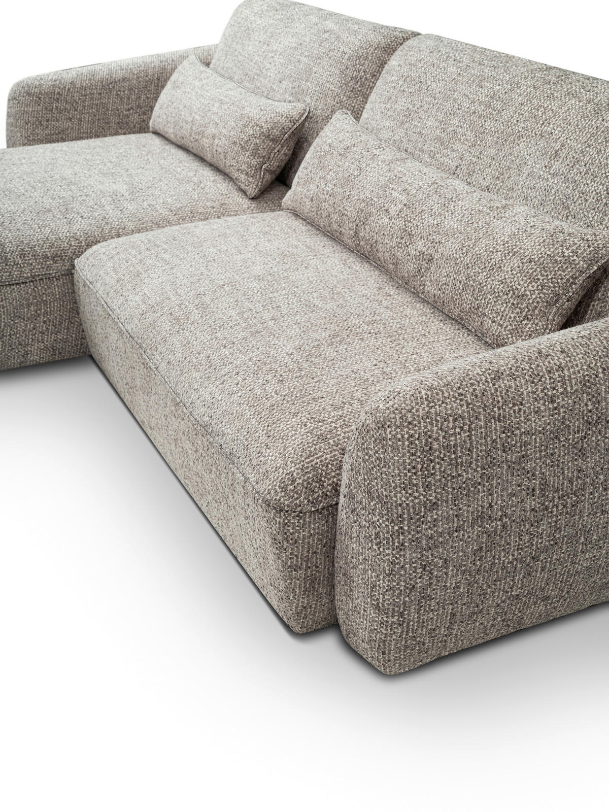 SOFFA i chenille grå  - grå/svart, Design, textil/plast (183/280cm) - Niels Andersson