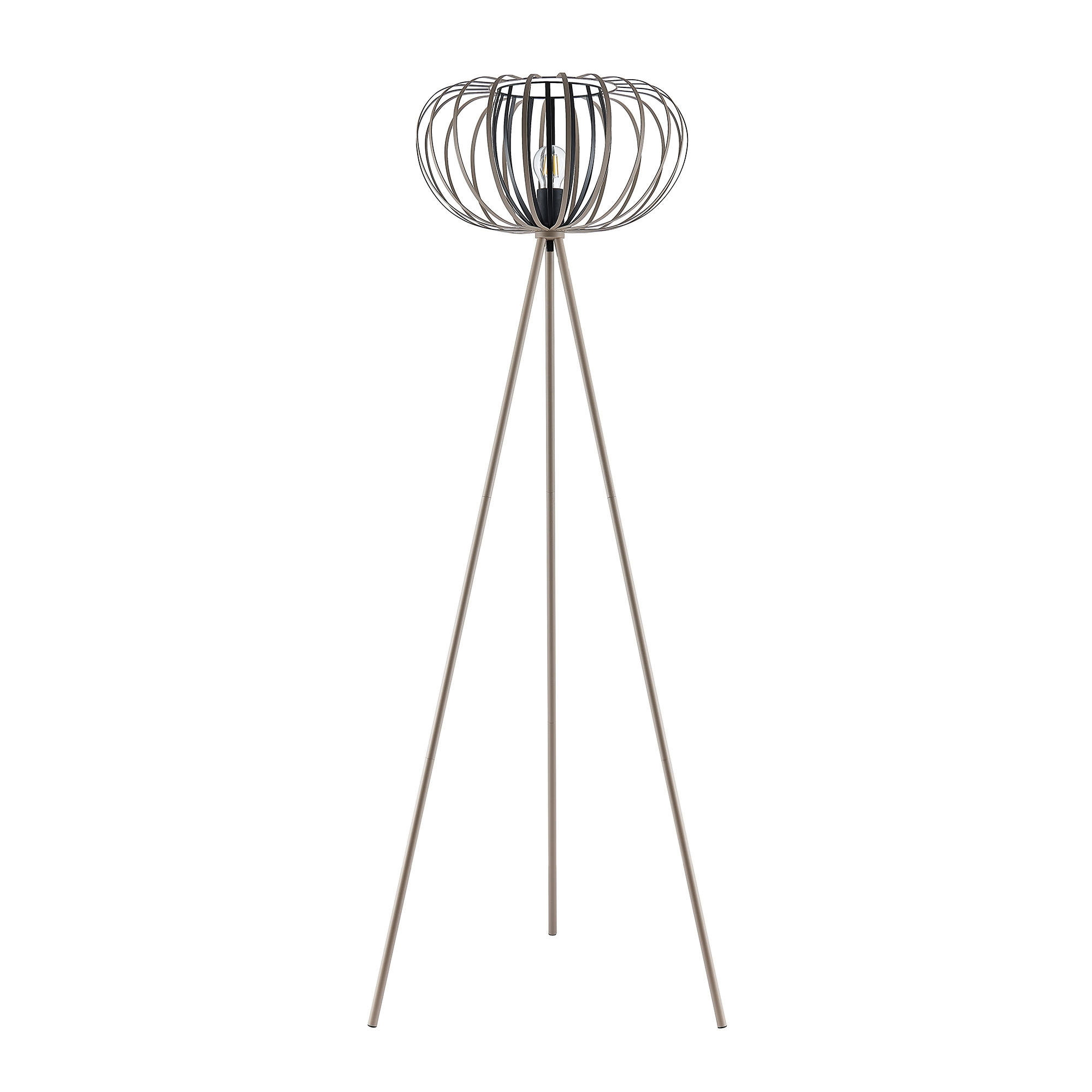 STEHLEUCHTE Melina 63,5/153 cm   - Sandfarben/Beige, Design, Metall (63,5/153cm) - Novel
